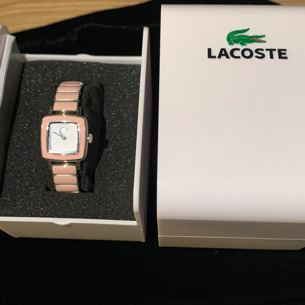 Lacoste Pink Enamel Watch
